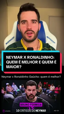 Neymar Jr x Ronaldinho Gaúcho: quem é melhor e quem é maior? #futebol #neymar #ronaldinhogaucho #championsleague #tiktokesportes 