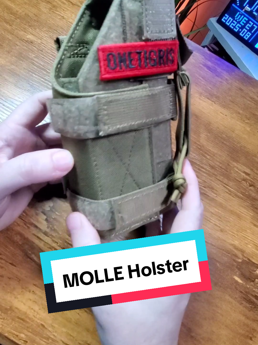 Minimalist Tactical Holster, fits a wide variety, works on your belt, back pack or Tactical vest with the MOLLE system. #holster #tacticalgear #tactical #tiktokshoplabordaysale #tiktokshopcreatorpicks 