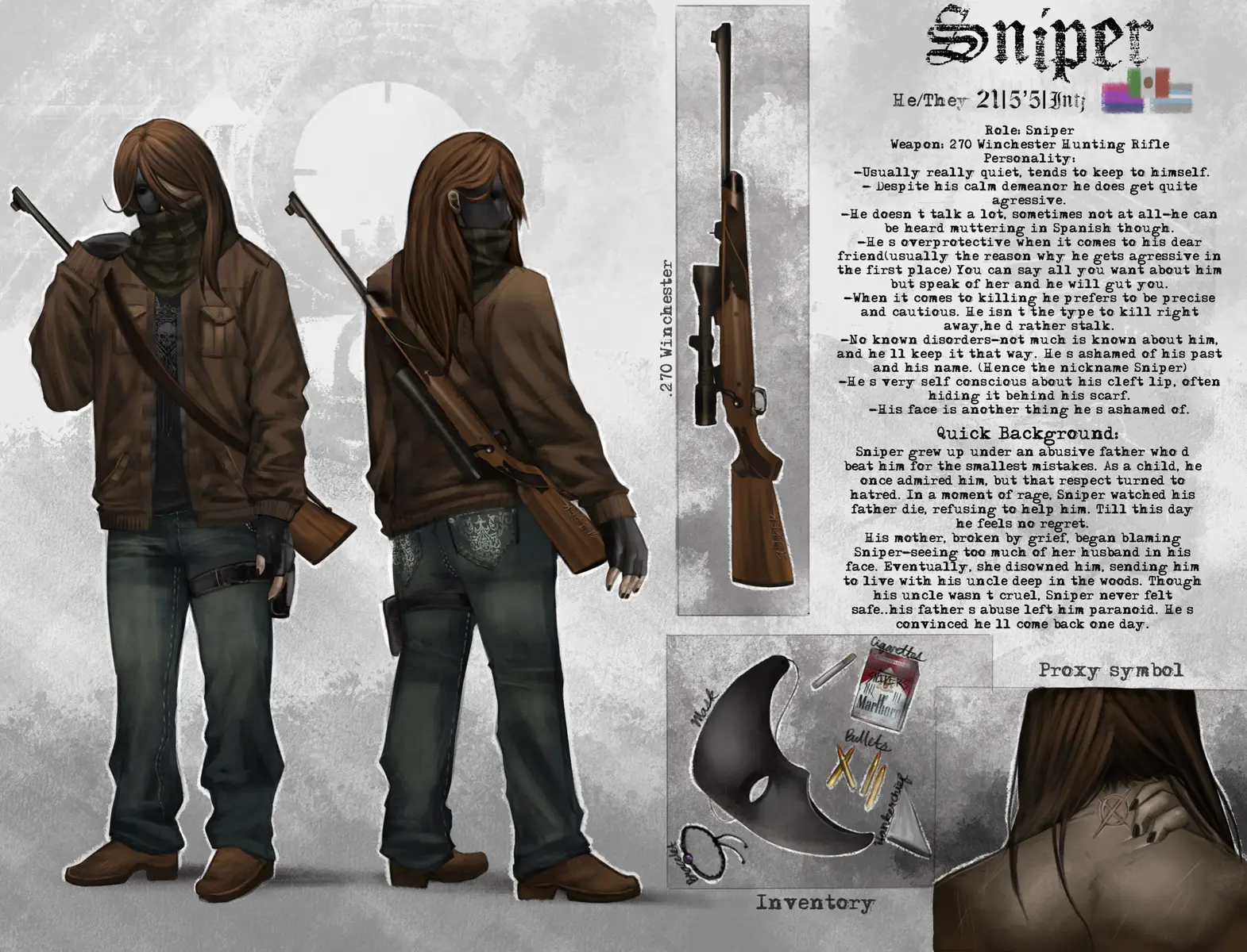 Who is sniper? What is sniper? Why is sniper? #creepypastaoc#proxy#fypシ#marbelhornets #creepypasta