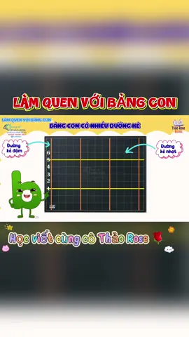Bé làm quen với bảng con nhé #Thaorose #hanhtrangvaolop1 #tientieuhoc 