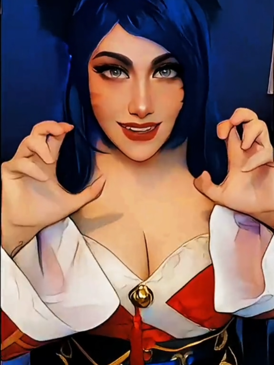 #lol #ahricosplay #leagueoflegendsgirls #cosplaygirlsoftiktok #cartoonfilter 