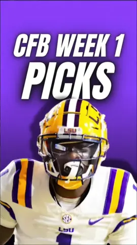 College Football Week 1 Picks! #cfb #ncaafootball