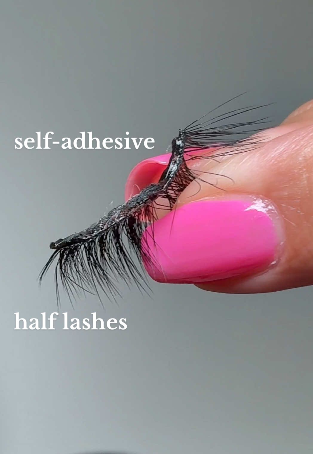 if you've never had success with lash strips, you HAVE to try @Lilly Lashes self-adhesive half lashes! these are style STAR CATCHER #lillylashes #selfadhesivelashes #striplashes #halflashes #nomesslashes 