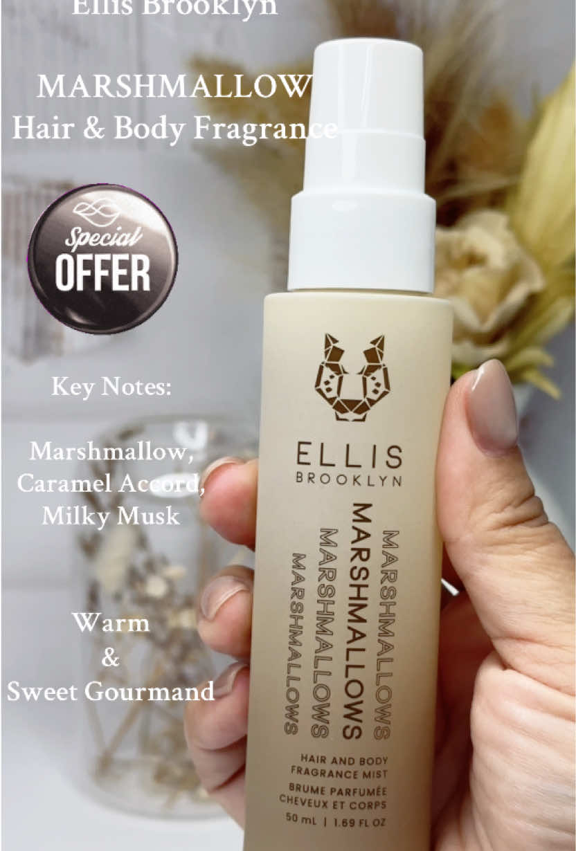 @Ellis Brooklyn Marshmallows Hair & Body Mist is a warm sweet gourmand.  Limited Time Special Deal! #ellisbrooklyn #TikTokShopLaborDaySale #marshmallow #fragrance #perfumetok 