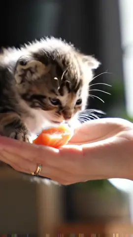 “A Feast in the Palm”#tiktokviral #cat #catlover #catvideo 