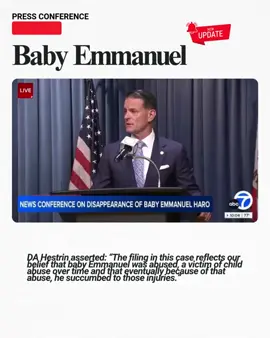 DA Hestrin asserted: “The filing in this case reflects our belief that baby Emmanuel was abused #fyp #foryou #foryoupage #ParentsCharged #BreakingNews #BabyEmmanuel #JusticeForEmmanuel 