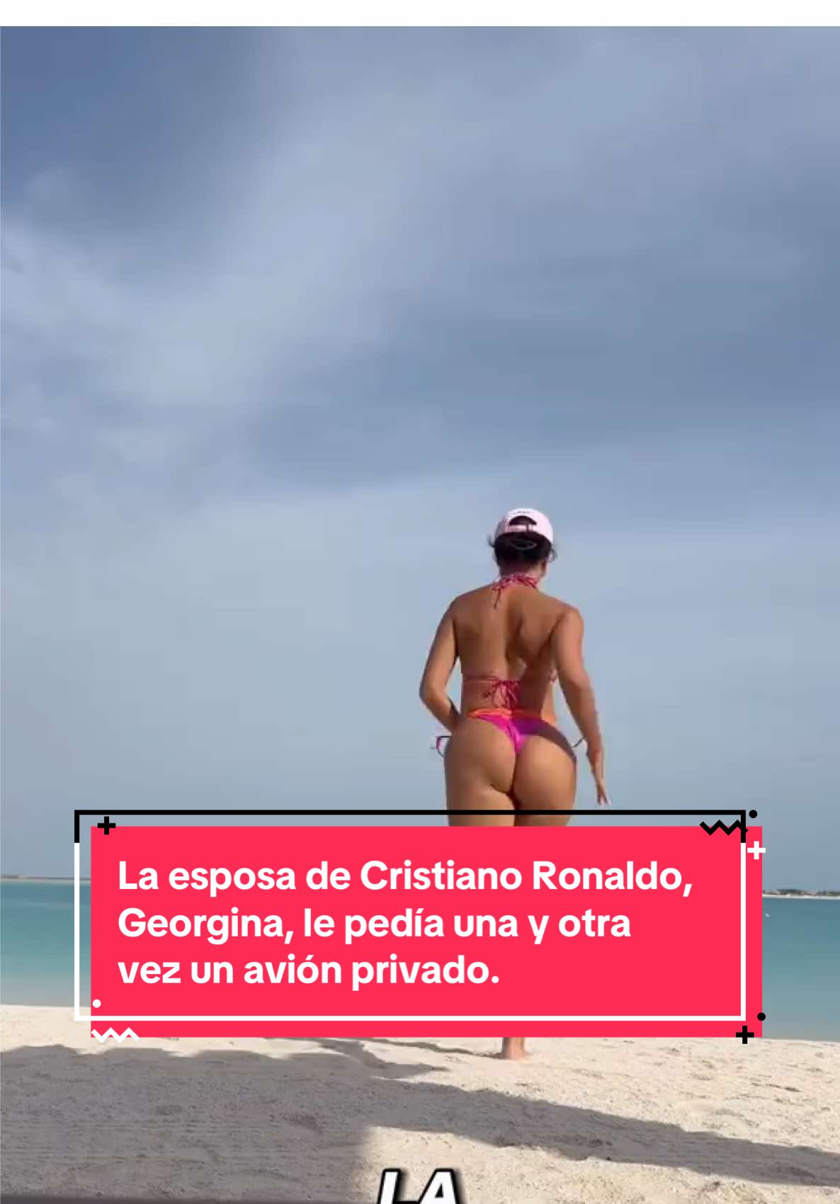 La esposa de Cristiano Ronaldo, Georgina, le pedía una y otra vez un avión privado. #parati #hollywood