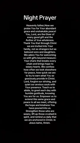 #dailyprayer #prayer #NightPrayer 