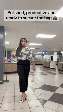 “Polished, productive, and ready to secure the bag 💼✨ #WorkFlow #9to5Style #WorkLifeBalance #CorporateBaddie #WorkInspo 