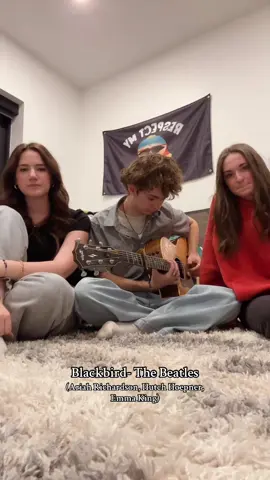 Me bc I miss my besties ☹️☹️ @Emma King @hutch hoepner #beatles #blackbird #cover #harmony #fyp 
