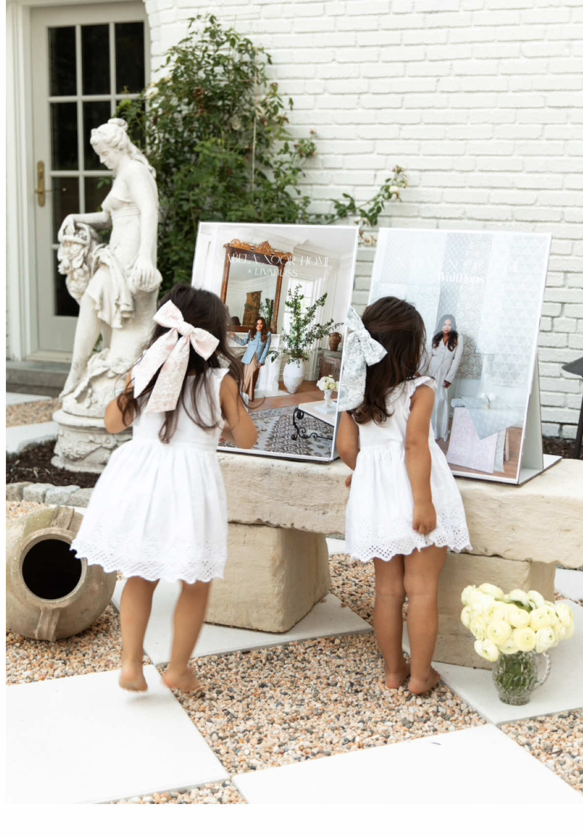 The Summer I Designed My Dreams 🤍 Let’s host a summer soirée filled not just with food, but with gratitude, family, and joy. We gathered to honor two dreams come to life: our rug collection with @Livabliss and our wallpaper collection with @WallPops -  and it felt only right to celebrate them the way we always do: together, at home, with love. These launches aren’t just products, they are pieces of our story… rooted in family, in hosting, and in the small-town roots that shaped us. It was especially meaningful to see my father’s name honored throughout, and to celebrate under the Noor name - a reminder that this is their American Dream as much as it is mine, and all came from my parents believing in that dream. #homedecor ##design##party##hosting##announcement