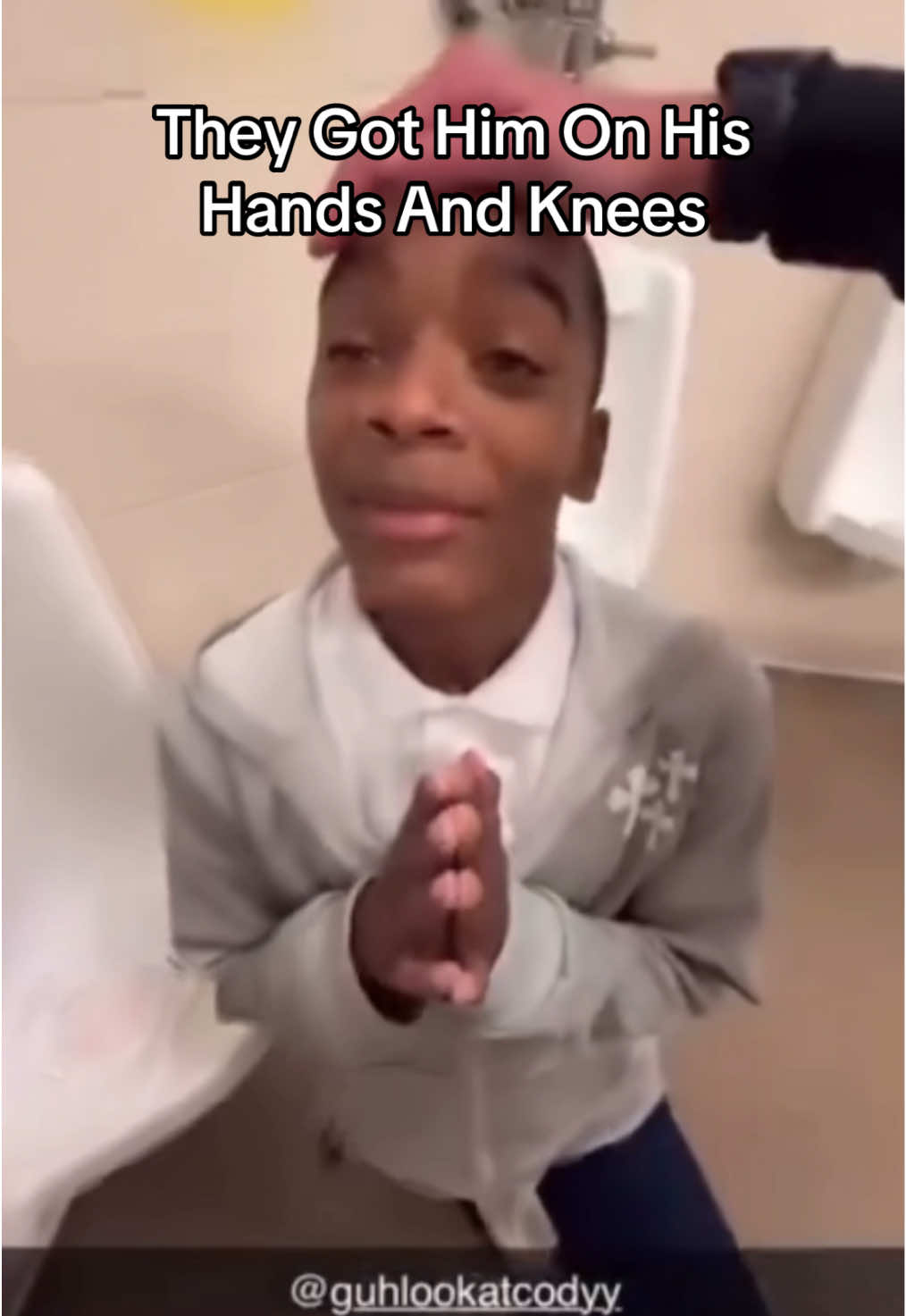 They Got Him On His Hands And Knees #viral #funny #sad #goodboy #fyp 