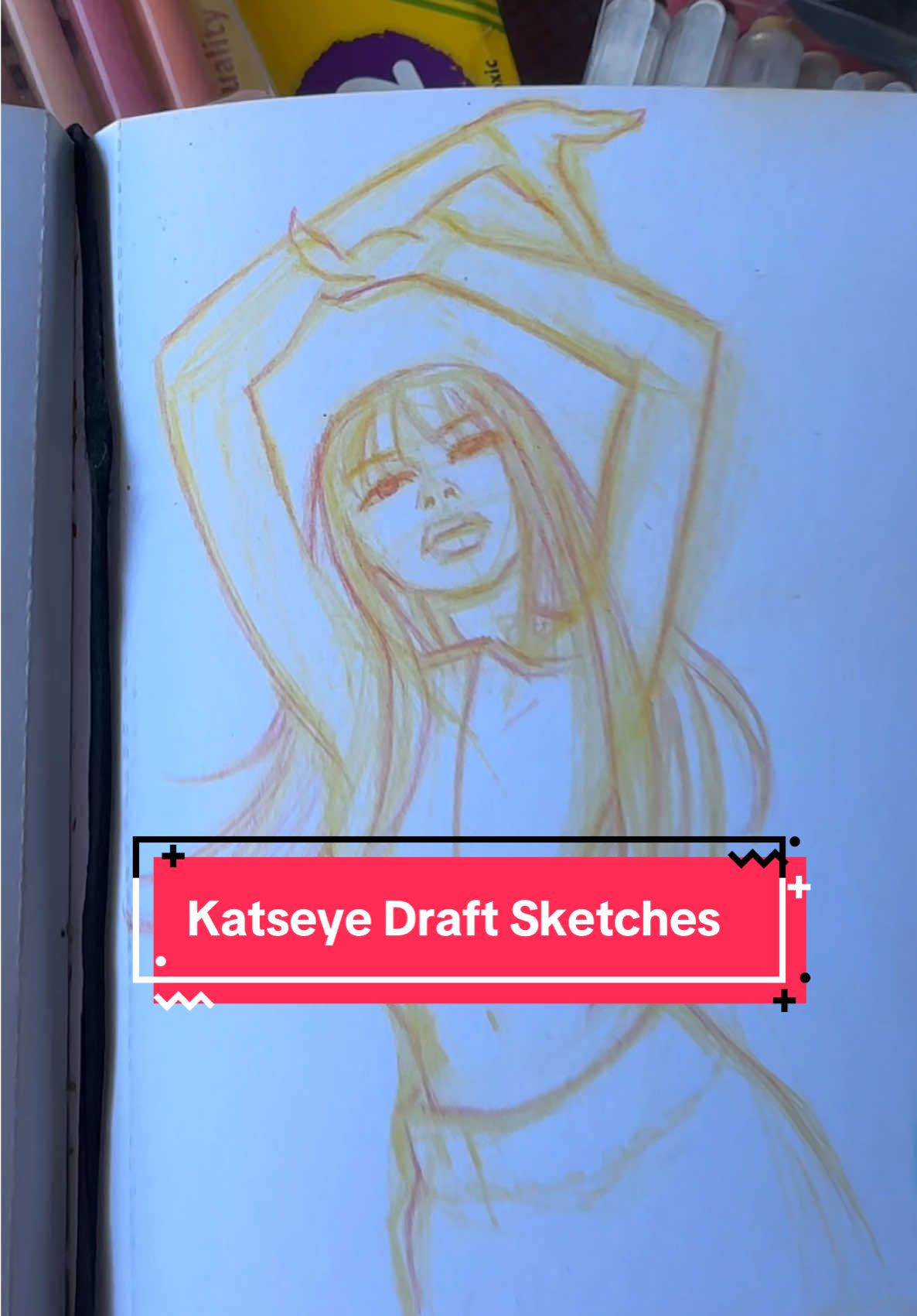 Drawing Katseye again cuz they make happy! Need a new page for Yoonchae  #katseye #gap 
