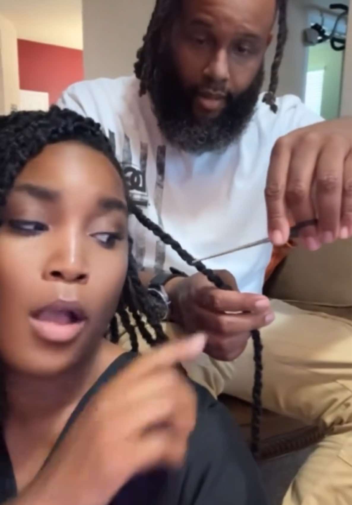 Wait a minute you too close Sir! 😩🤣🤭 #waitaminutechallenge #tamarbraxton #fyp #fypシ゚viral #fy 