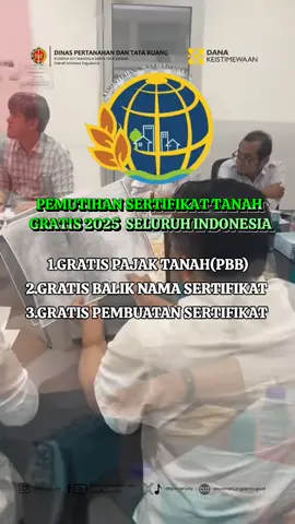 KABAR BAIK YANG BELUM PUNYA SERTIFIKAT TANAH MULAI AGUSTUS 2025 PENDAFTARAN TANAH GRATIS  WOW!! kabar baik buat kamu yang belum punya sertifikat tanah!! mulai bulan ini 2025 program ptsl kembali di buka untuk pendaftaran tanah gratis dari atr/sertifikat  proses nya jalas syaratnya ringan dan hasilnya legalitas resmi tanah kamu cetatang penting: pasti' kan tanah kamu ngak sedang dalam sengketa dan termasuk wilayah yang dapat jatah program ini  #fyp #sertifikat 