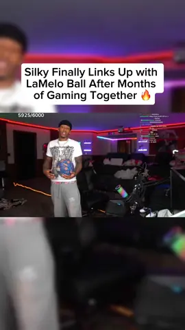 Silky met up with LaMelo Ball for the first time after months of gaming together 🔥 #Silky #LaMeloBall #FaZe #NBA #FYP