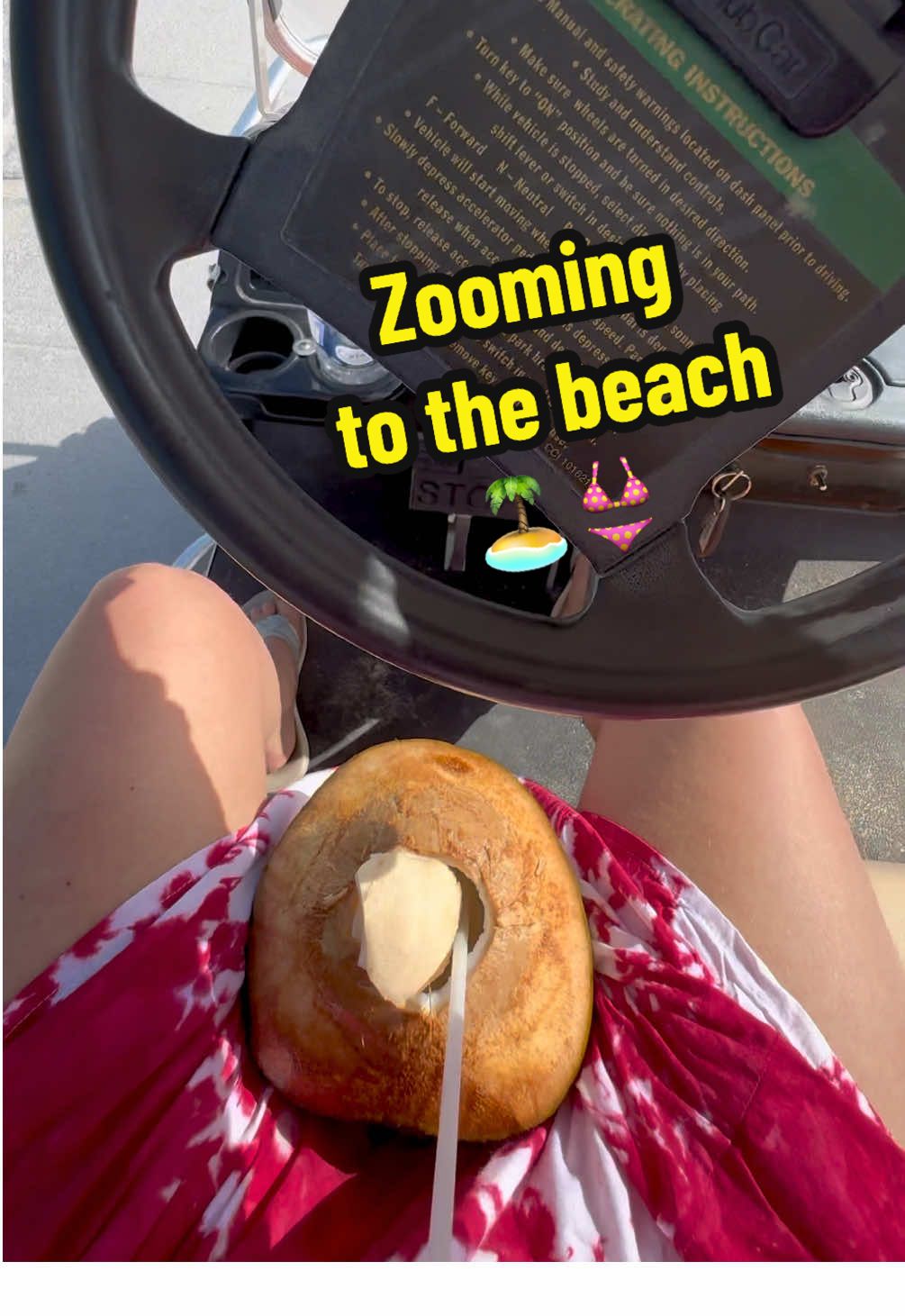 Golf cart rides in San Pedro: the only time speeding is encouraged! 🚀🌴 #sanpedrobelize   #beachvibes #islandlife #tropicalvacation #secretbeach 