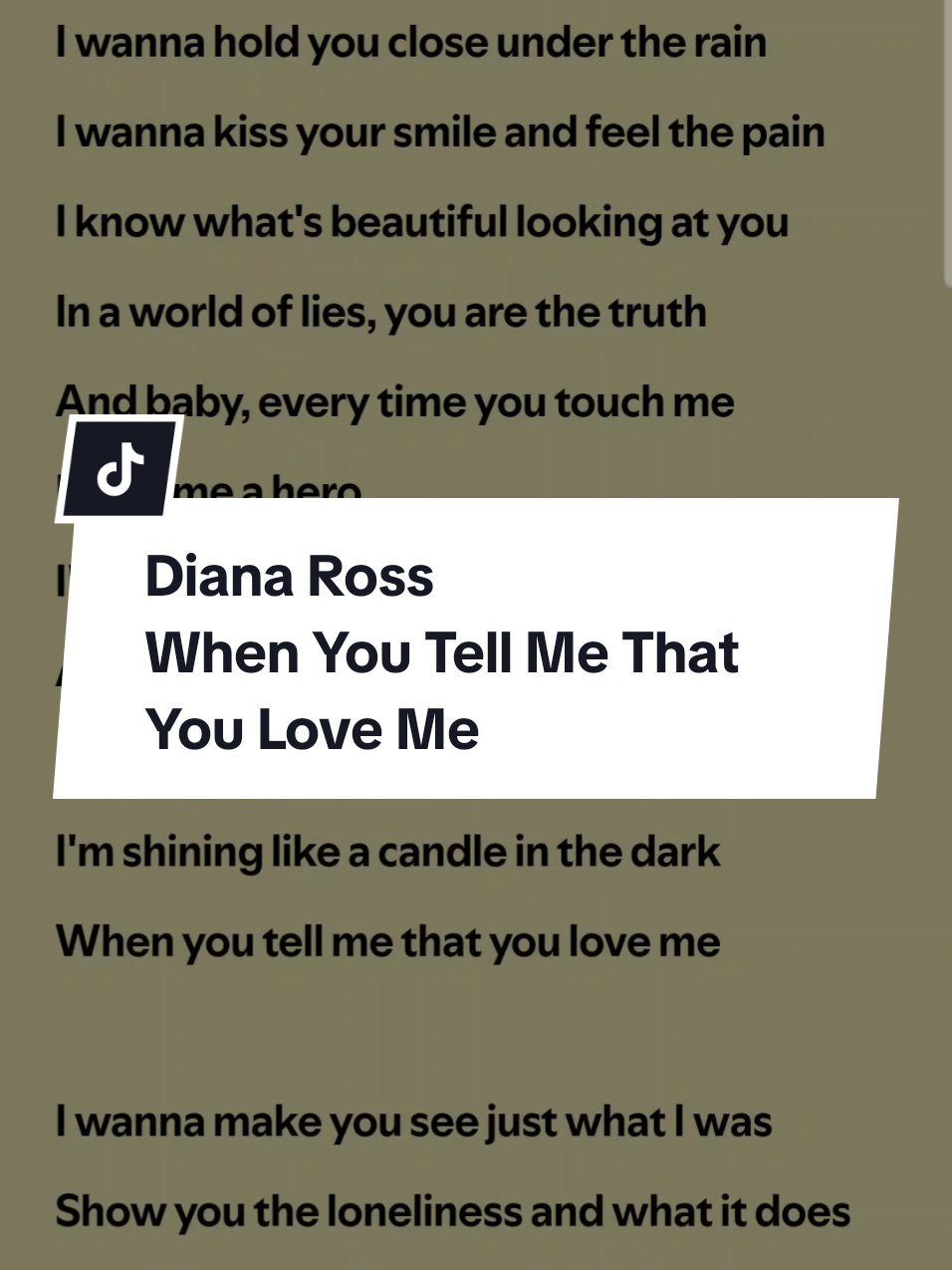 Diana Ross - When You Tell Me That You Love Me  #dianaross #whenyoutellmethatyouloveme #music #lyrics #throwbacksongs 