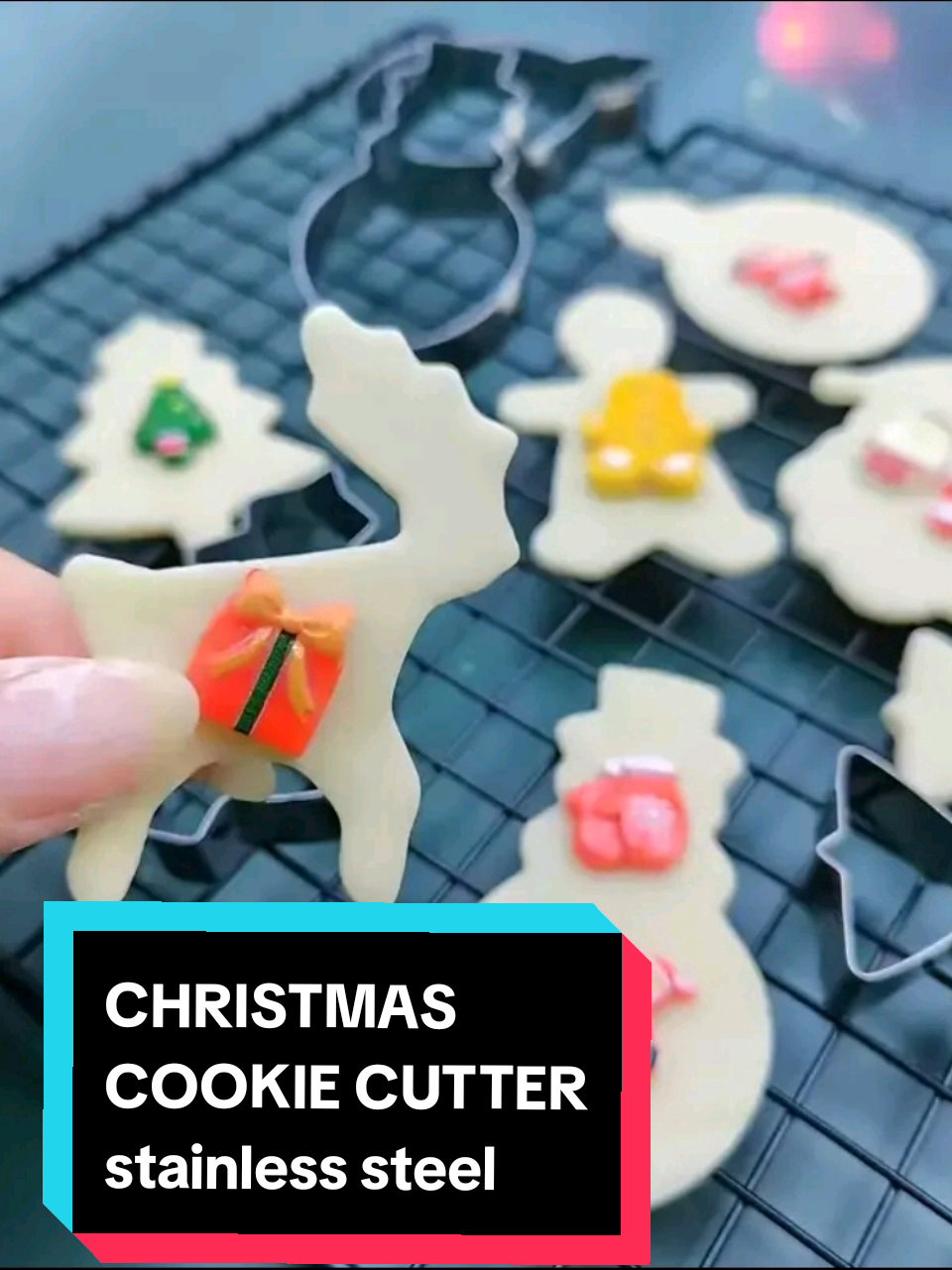 9 pcs CHRISTMAS COOKIE CUTTERS  PASTRY CUTTERS STAINLESS STEEL #cookiecutters #stainlesschristmascookiecutters #cookiecutters #cutter #pastrycutter 