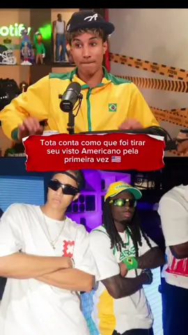 Tota fala como foi tirar seu visto Americano 🇺🇸 @Tota Mc #tota  #podpah #clips #fy #CapCut 