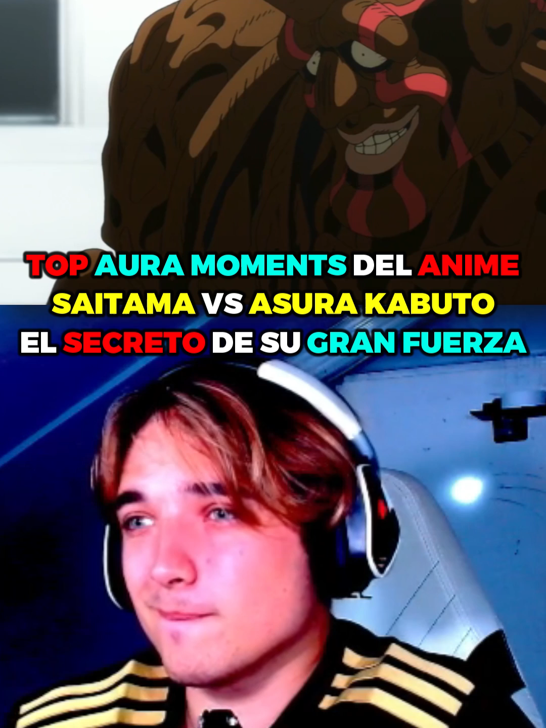 TOP AURA MOMENTS DEL ANIME, SAITAMA VS ASURA KABUTO, EL SECRETO DE SU GRAN FUERZA #ezconde #streamer #reaccion #anime #onepunchman #saitama #genos