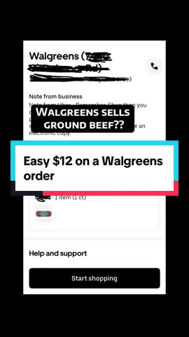 I swear I thought the app made a mistake bc I was like ground beef at Walgreens ?! What a time to be alive. 😂😂 #ubereats #ubereatsdriver #deliverydriver #walgreens #gigworker 