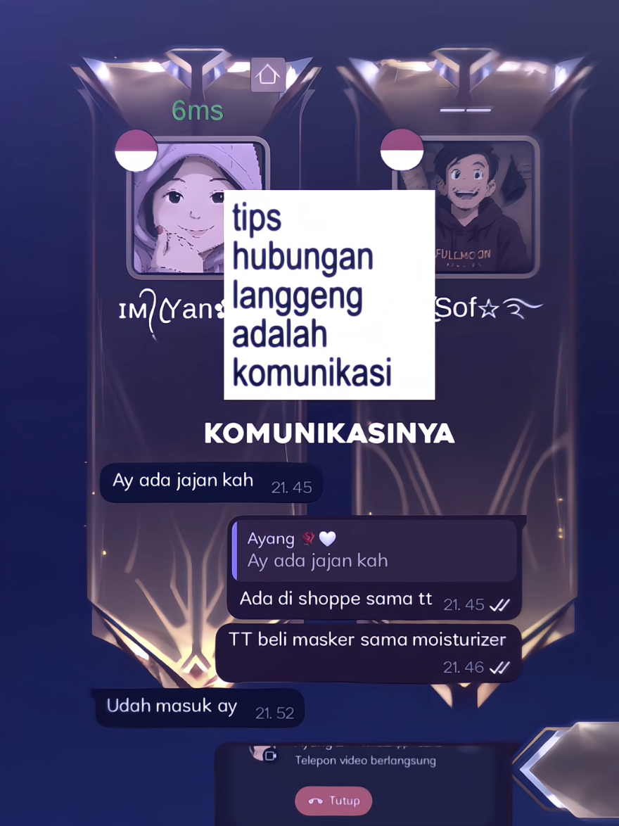 Sengaja aku stel jadi cewek matre,banyak maunya, banyak marahnya,banyak ngambeknya tapi malah diladenin,disanggupin bahkan semakin royal @☯ ɪᴍ᭄ꦿSof☆࿐😭🤍  #fyp#MLBB #MobileLegendsBangBang #hubunganlanggeng #trending 