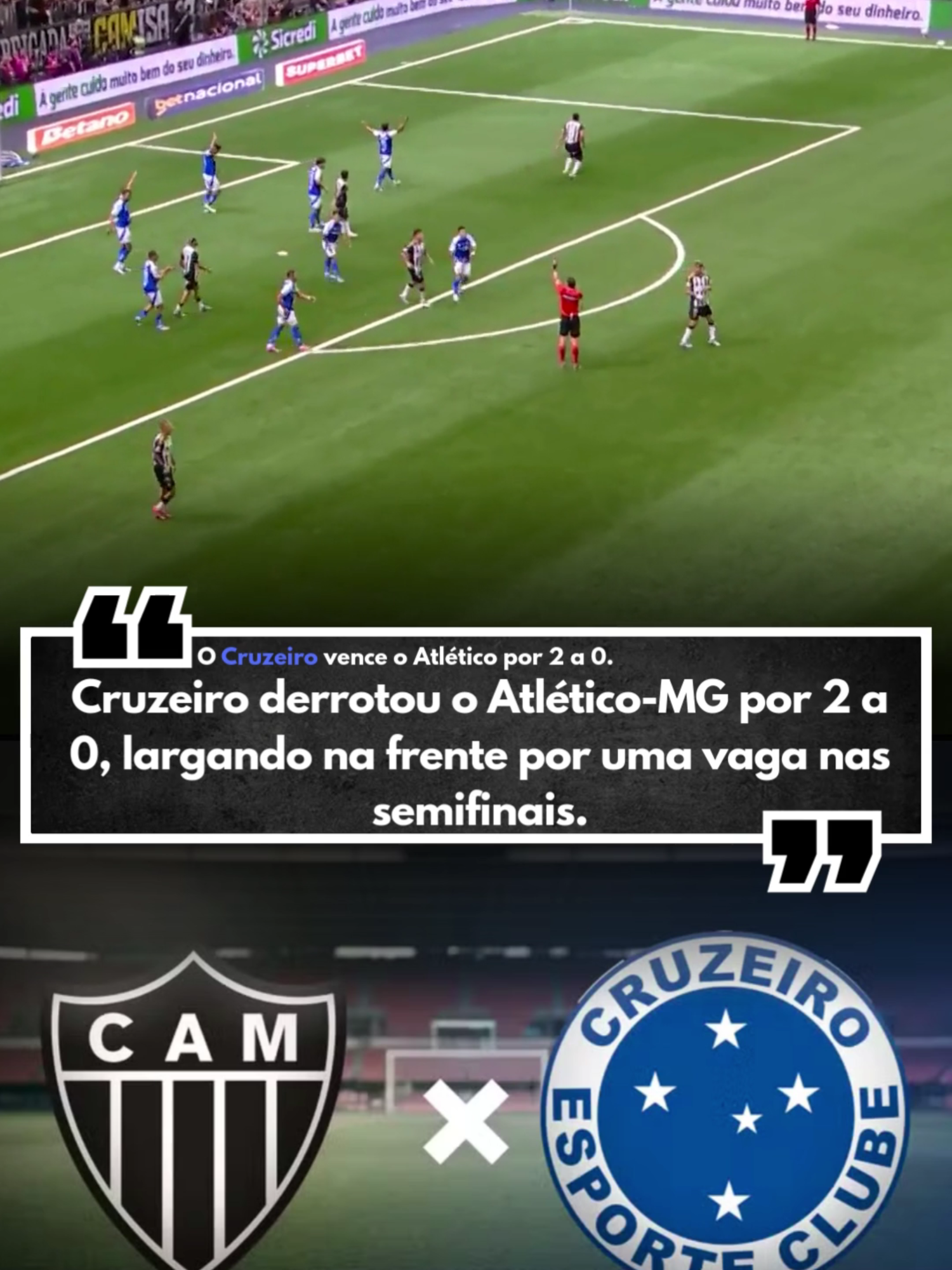 CRUZEIRO VENCE ATLÉTICO MINEIRO POR 2 A 0 COM GOLS DE KAIO JORGE E FABRÍCIO BRUNO; VEJA OS MELHORES MOMENTOS DA PARTIDA #cruzeiro #atleticomineiro #futebol #brasileirao #fabriciobruno #kaiojorge