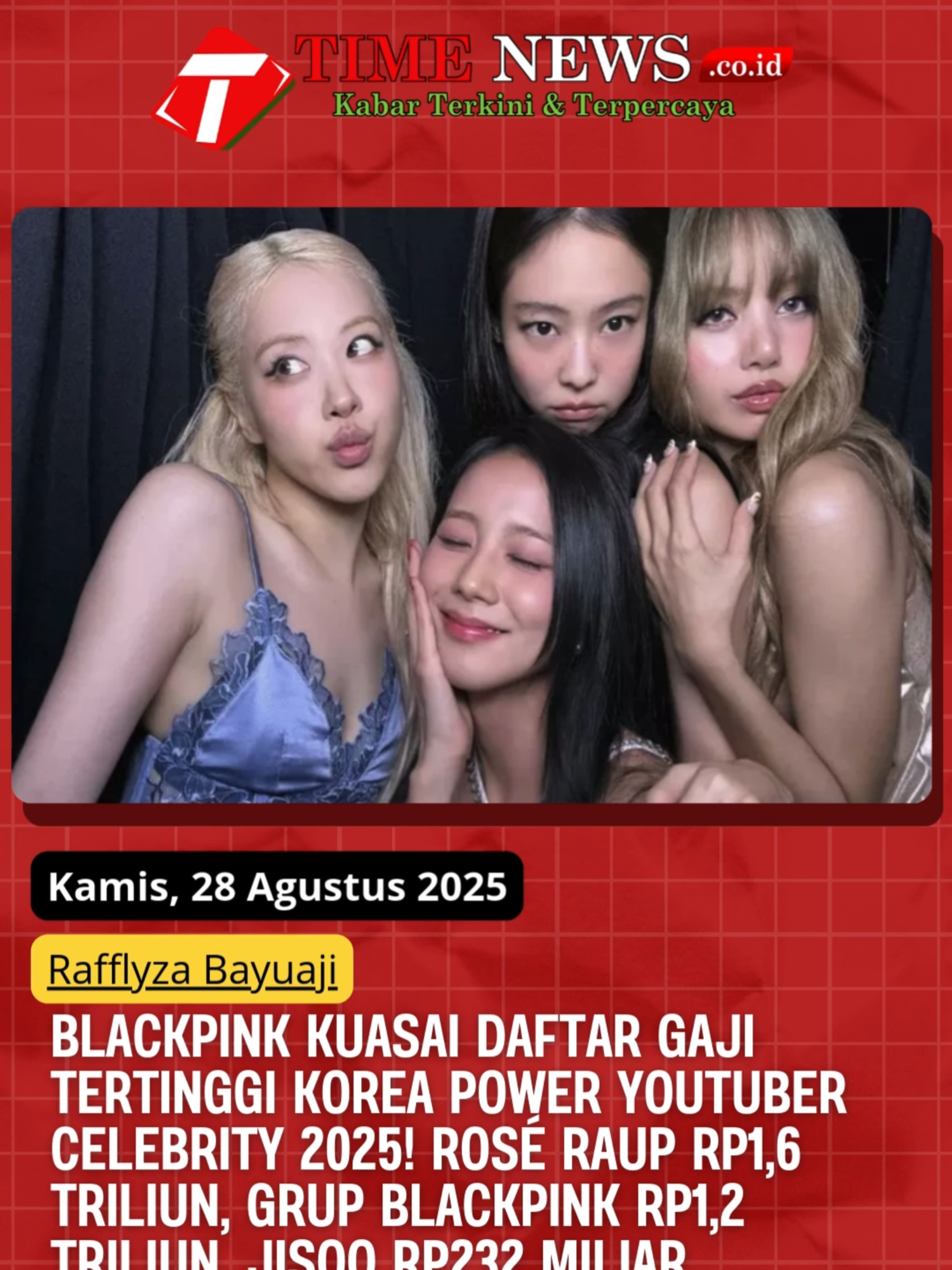 TIMENEWS.CO.ID - Nama besar BLACKPINK sekali lagi membuktikan pengaruh globalnya. #BLACKPINK