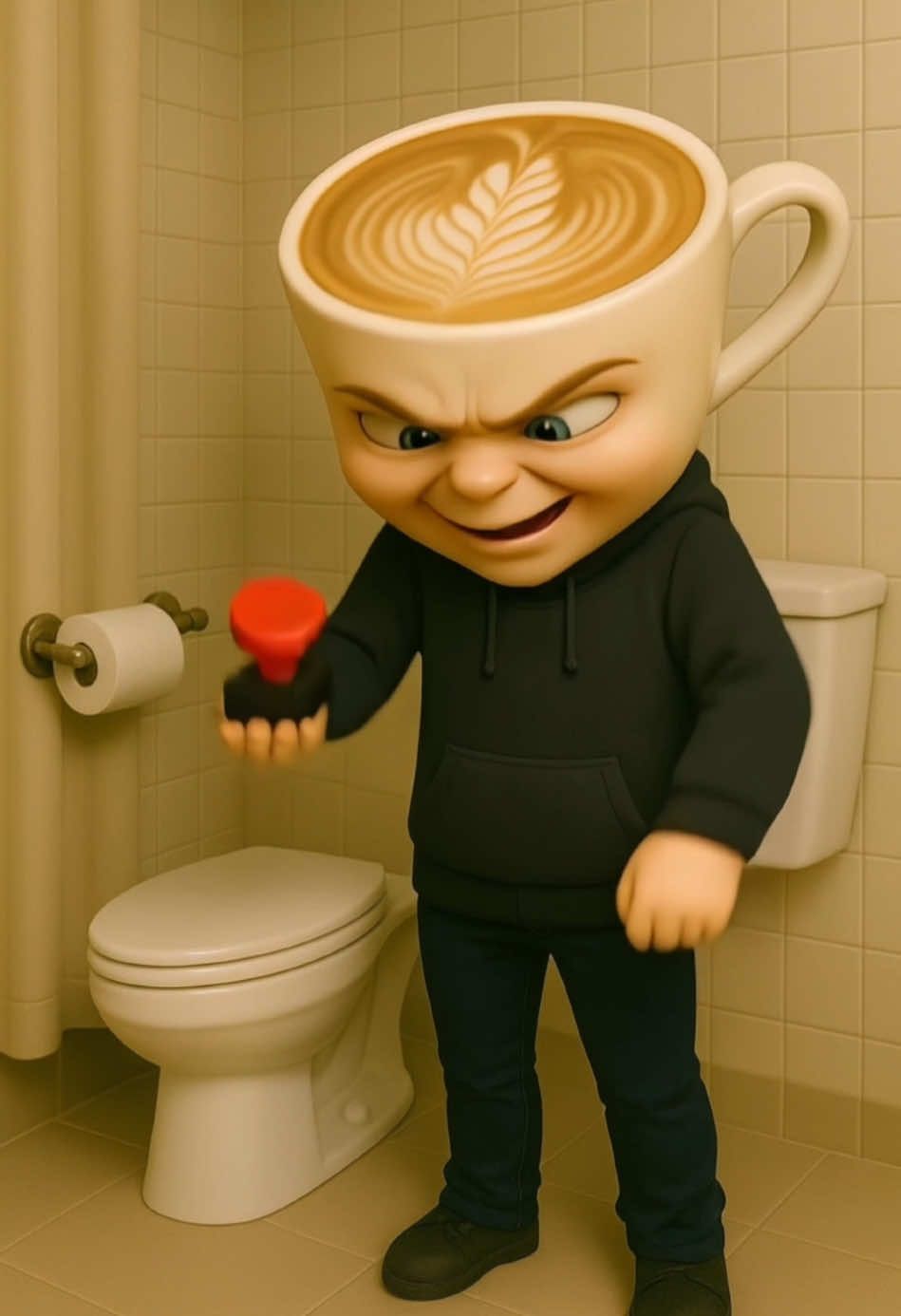 Brainrot Story Tung Tung Sahur 🚽 💩 #tungtungtungsahur #ballerinacappuccina #brainrot #klingai #shorts 