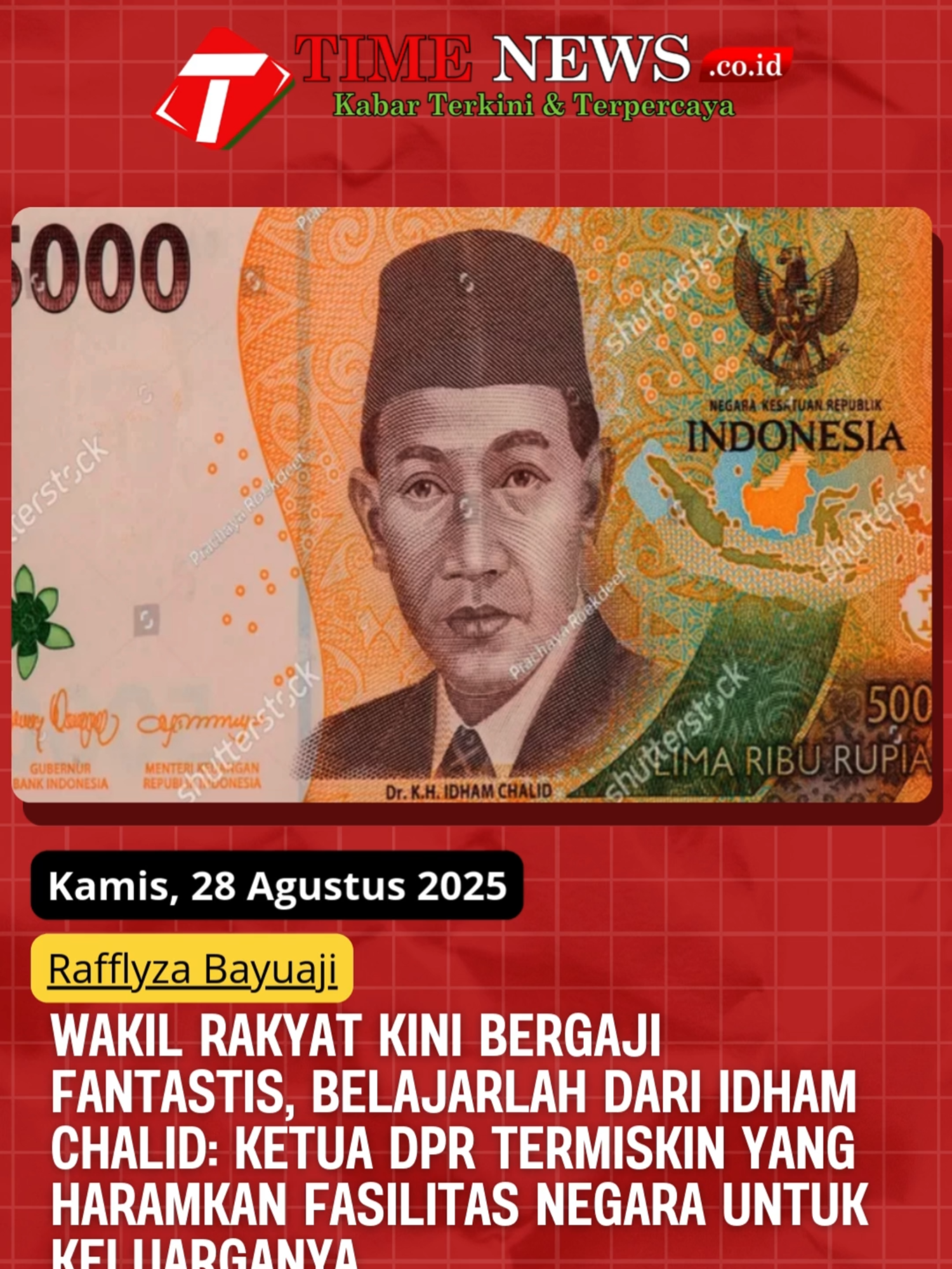 TIMENEWS.CO.ID - Isu soal gaji dan tunjangan wakil rakyat di Indonesia kembali menjadi perbincangan hangat. Dengan nominal yang terbilang fantastis, banyak warga merasa kehidupan para anggota DPR kini jauh dari kata sederhana. #dprri