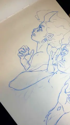 Sketching in my sketch diary, be lonely with me… #arttok #sketch #sketching #doodling #myart 