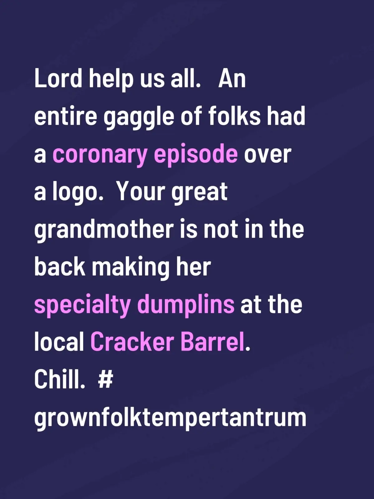 #crackerbarrel #logo #protest 