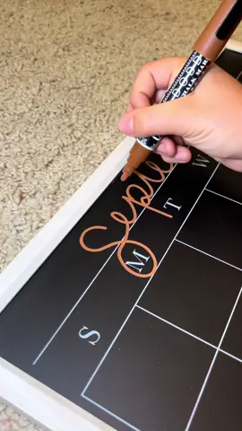 SEPTEMBER!!!!! @logann’s bday month!!!!! #chalkboard #asmrsounds #chalkboardcalendar #finetipchalkmarkers #chalkmarkers 