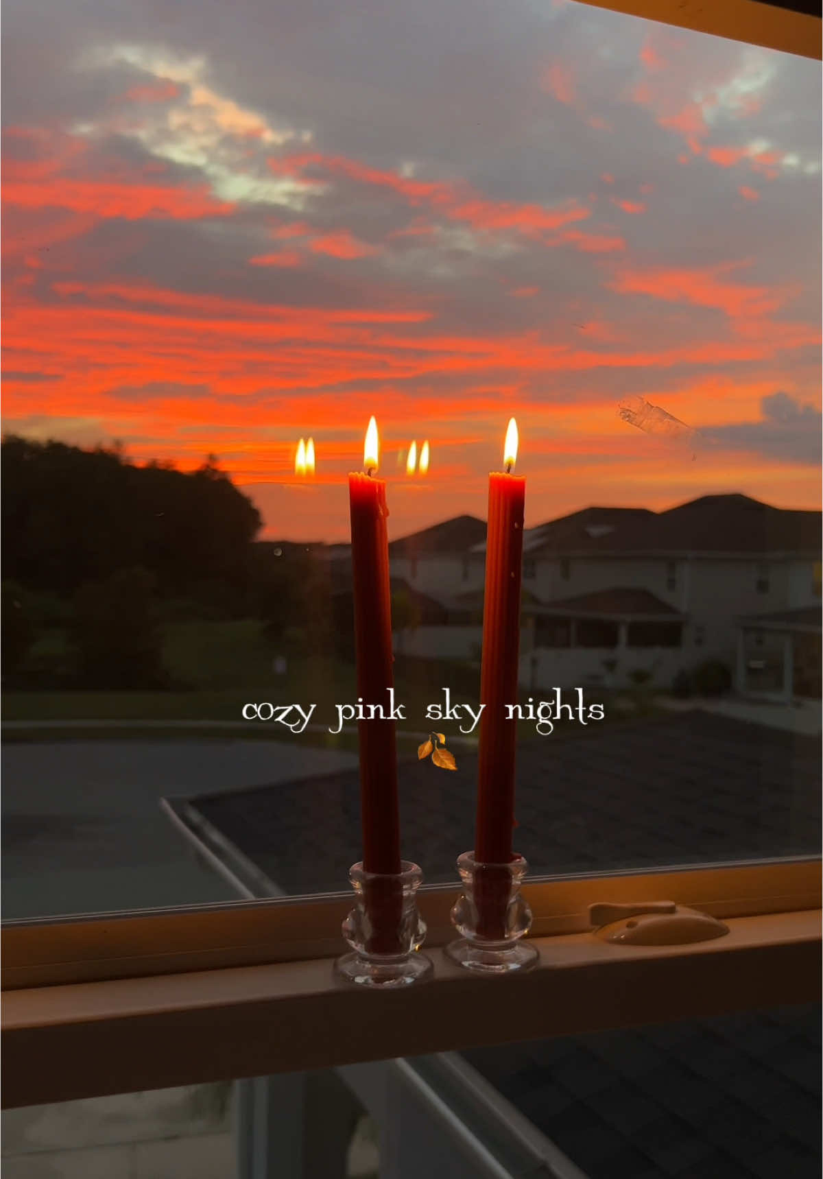cozy pink sky nights 🍂 Day 14/30 of our fall countdown series 👏🏽✨ #pinkskies #fyp #fallaesthetic #tvd #gloomyvibes #cozyfallvibes #SelfCare #fallvibes #rainy #cozybedroom #autumngirl #cozyaesthetic #aestheticvideos #nightdiary #relaxing #zachbryan 