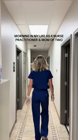 Happy Wednesday! Tomorrow is Friday eve 🥳 #nursesoftiktok #nursepractitioner #workingmom #girlmom #morningroutine 