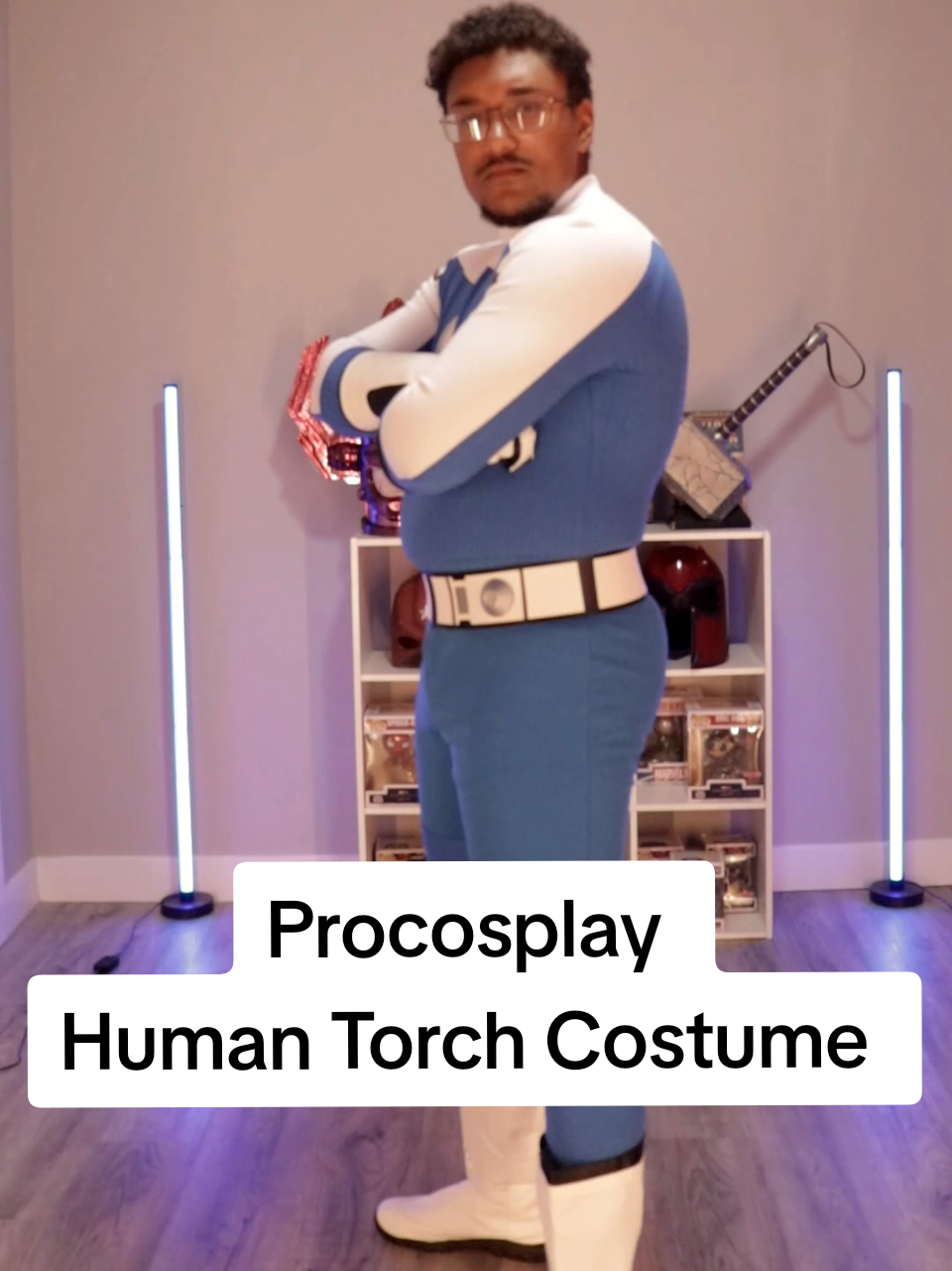 Procosplay's Human Torch Costume #humantorch #fantasticfour #marvelcosplay #halloween #halloweencostume 