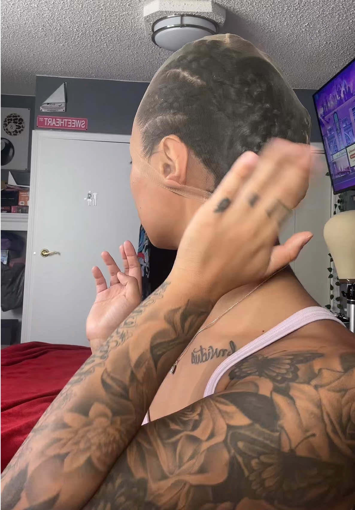 wig cap tutorial for the wig slaying baddies #wigcaptutorial #wiginstall 