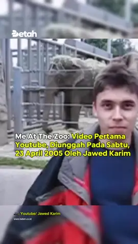 Inilah video pertama yang diunggah ke Youtube, tepatnya pada 23 April 2005. Sudah 20 tahun video yang diberi judul Me at The Zoo. Video diunggah oleh Jawed Karim, akun Youtube diberi nama jawed. Hingga saat ini, video tersebut telah ditonton sebanyak 369-juta penayangan, dengan like sebanyak 18-juta. Video dengan durasi 19 detik ini begitu sederhana dengan jenis video ala kadarnya. Pada video tersebut dideskripsi sedikit dijelaskan playlist waktu tayang, pada waktu 00:00 Intro, 00:05 The cool thing, 00:17 End. Alun Youtube Jawed Karim memiliki 5,66 juta subcriber. Namun, video Me at The Zoo tersebut menjadi video satu-satunya yang diunggah oleh Jawad Karim. Jawed Karim merupakan Co-Founder dari Youtube. Satu tahun setelah mengunggah video, Jawed dan rekan-rekannya memilih menjual Youtube ke Google. Berdirinya Youtube yang diinisiasi oleh Jawed dan rekannya berawal dari pertemuan di kedai kopi, yang kemudian berdiskusi tentang ide bisnis yang akan dibangun. Kini Jawed telah keluar dari Youtube dan video pertama yang diunggah sekaligus satu-satunya pada kanal Youtube Jawed menjadi sejarah platfom digital Youtube yang kini begitu besar. === Terus dukung @hidupbetah untuk berkembang, share dan follow @hidupbetah agar tidak ketinggalan update yang disajikan. I Betah Solusi Teman Kolaborasi === #hidupbetah #reels #video #viral #youtube