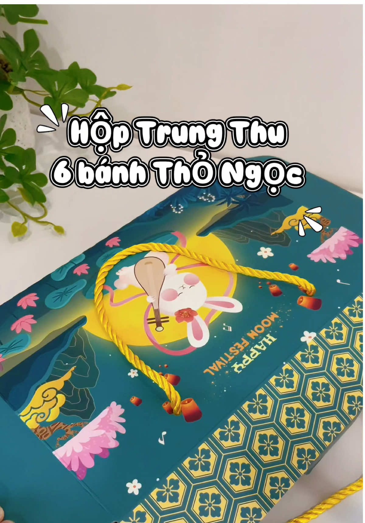 Bánh Trung Thu Thỏ Ngọc hộp 6 bánh có 6 vị khác nhau , ít ngọt . Sang trọng , quyết rũ , Thanh Nhã , thích hợp làm quà biếu ông bà , cha mẹ , tặng ng yêu , bạn bè , đồng nghiệp . Giá hợp lý nha . #banhtrungthu #trungthu #2025 #hopbanhtrungthu #xuhuong 