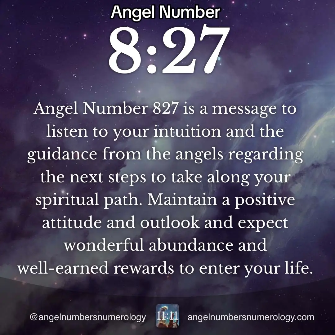 #angelnumber827 #angelnumbers #numerology  #numbers #827 