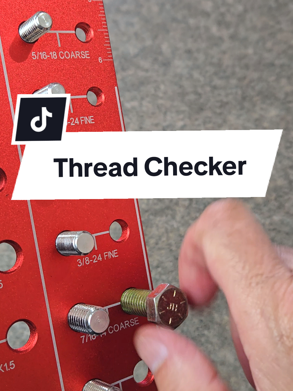 Mechanics, Machinists, and Fabricators all need this handy Nut and Bolt Thread Checker to identify the hardware they are working with. #hardware #threadchecker #nutandbolt #fabrication 