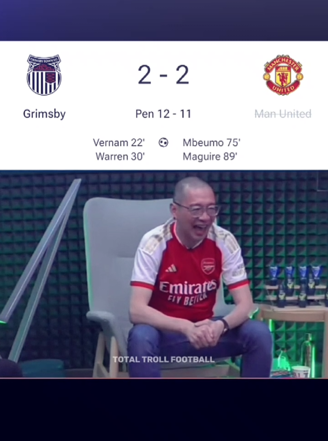 lawan divisi 4 loh king masa kalah🤣#football #manchesterunitedfans❤️❤️❤️ #manchesterunitedfans #ggmu #manchesterunited 