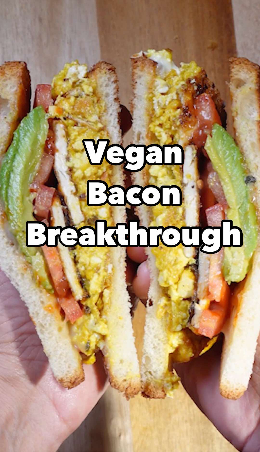 Replying to @Molly Hudelson #veganbacon #tofubacon #veganbreakfastsandwhich #veganhackspod