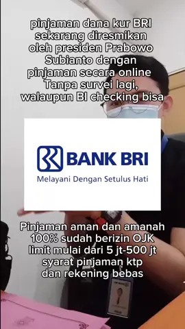 kini telah di buka dana KUR BRI 2025 bagi nasabah yang mau mengajukan pinjaman kini lebih mudah tanpa harus ke bank, lebih efisien dan proses pencairan lebi cepat Ajukan sekarang #bankbri#pinjamanonline #fyp #foryou #masukberanda 