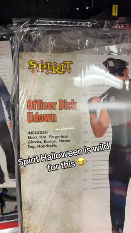 Not something I was expecting at Spirit Halloween 😂 #spirithalloween #halloweencostume #halloweendecor #spirithalloweenstore #cosplaytiktok 