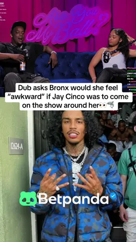 Dub asks Bronx if she would feel a way if Jay Cinco came on the show @DuB @jaycincoo @SHAZ #jaycincoo #jaycinco #areyoumyball #ddg #shazdelicious 