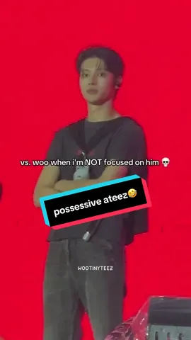 possessive ateez 😮‍💨🤣 lool this is a joke obviously but i thought the last clip was so funny 🤭 #ateezinmexico #jungwooyoung #wooyoung #jealousateez #atiny 