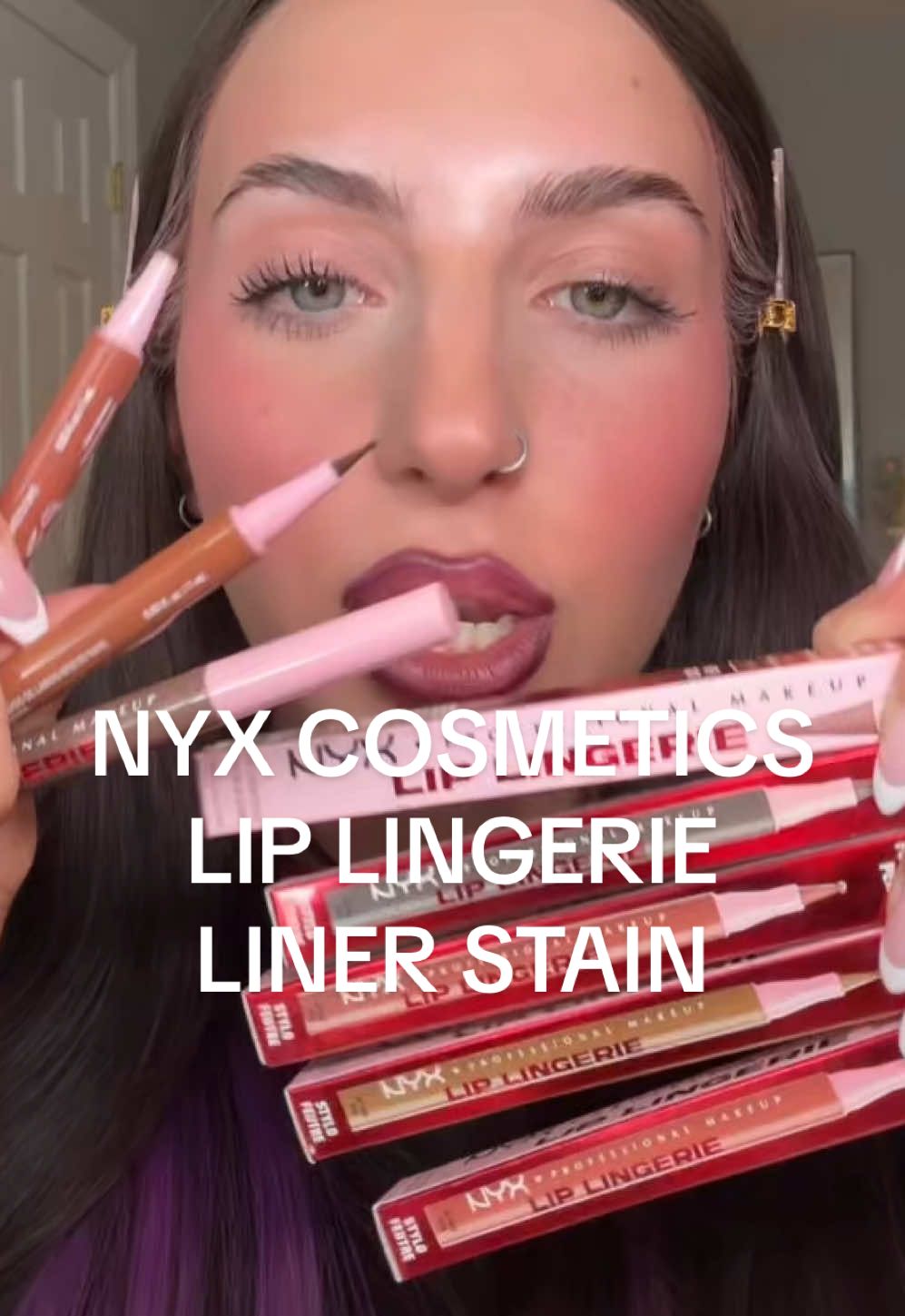 Lip Lingerie Liner Stains JUST DROPPED and are going to go quick! Only $12! ✨ super precise applicator ✨ all day wear ✨ transfer proof I like these more than my expensive ones. Grab it before it’s gone!! @NYX Professional Makeup  #nyxcosmeticspartner #lipstain #liplingerielinerstain #lipliner #liplinerstain  
