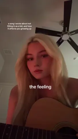 the feeling - an original by me about not fitting in well as a kid and struggling to make friends. sorry if you relate, big hugs if you do 💗🫶🏼 #fyp #foryou 